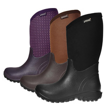 Plastic boots rain woodland women steel toe safety shoes